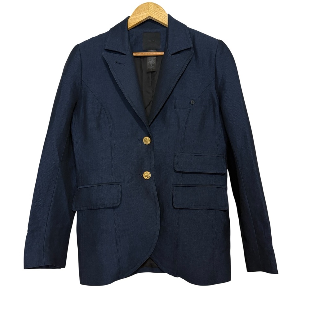 Smythe Navy Blazer with Gold Buttons - Picture 3 of 13